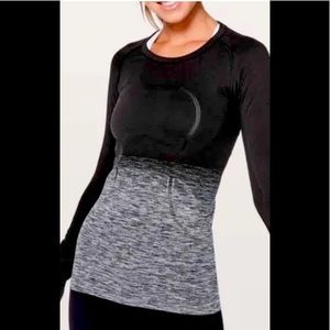 Lululemon Women’s run swiftly tech black gray ombre